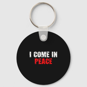 Funny I Come In Peace I’m Peace Matching Couple Lo Keychain