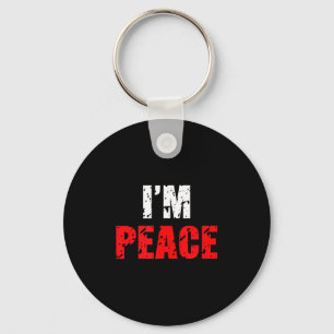 Funny I Come In Peace I’m Peace Matching Couple Lo Keychain