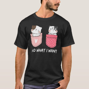 Funny I Do What I Want Vintage Black Cat Red Cup M T-Shirt