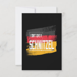 Funny I Dont Give Schnitzel Oktoberfest Card