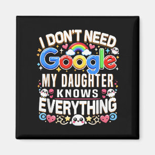 Funny I Don't Need Google, My Daughter Knows Every Magnet