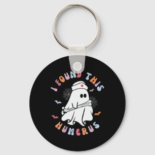 Funny I Found This Humerus Boo Ghost Halloween Cos Keychain