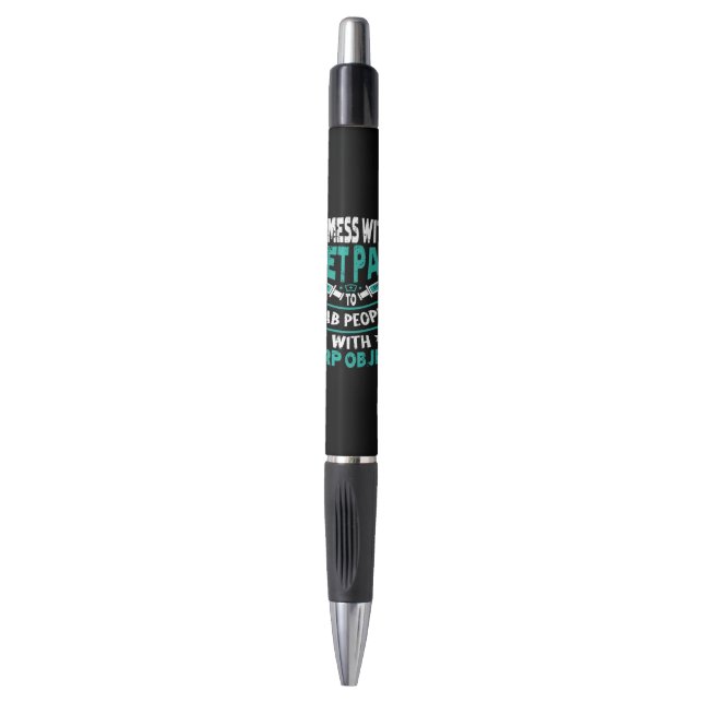 Funny I get paid to stab people with sharp objects Pen (Front Vertical)