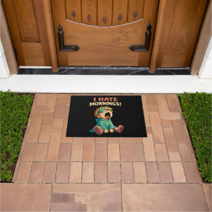 Funny I Hate Mornings Sleepy Doormat