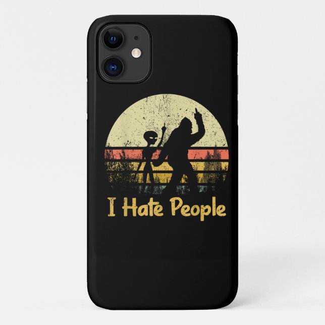 funny i hate people womens tshirts Case-Mate iPhone case (Back)