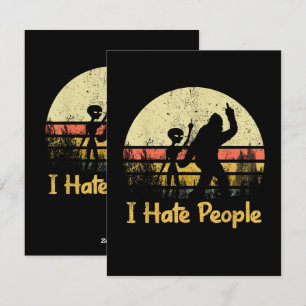 funny i hate people womens tshirts holiday card