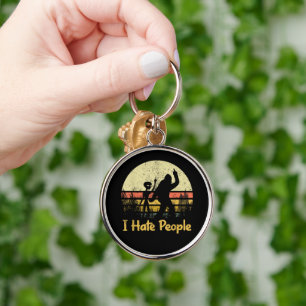funny i hate people womens tshirts keychain