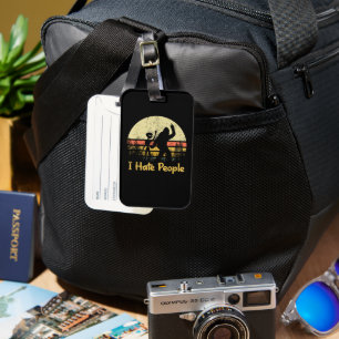 funny i hate people womens tshirts luggage tag