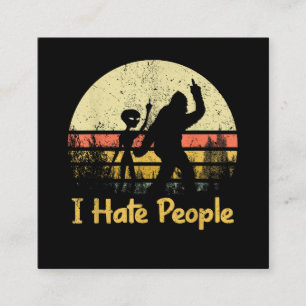 funny i hate people womens tshirts square business card