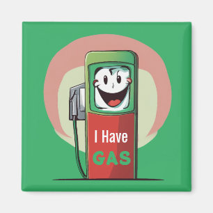 Funny I Have Gas Cartoon Magnet