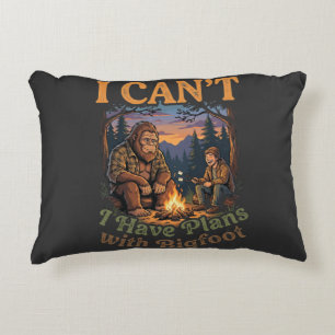 Funny I Have Plans With Bigfoot Camping & Hiking Accent Pillow