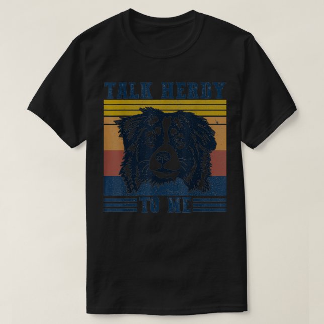 Funny I Herd You Border Collie Dog Lover  T-Shirt (Design Front)