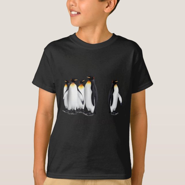 Funny I Just Gotta Be Me Penguin Quote Spheniscida T-Shirt (Front)
