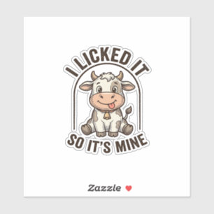 Funny I Licked It Cow Vintage Farm Shirt Design_1