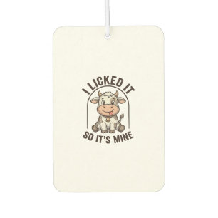 Funny I Licked It Cow Vintage Farm Shirt Design_1 Air Freshener