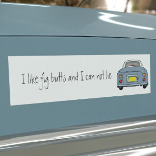 Funny I like Lapis Grey Figaro Car Bumper Sticker