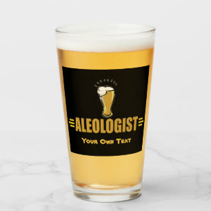 Funny I Love Beer Ale Glass