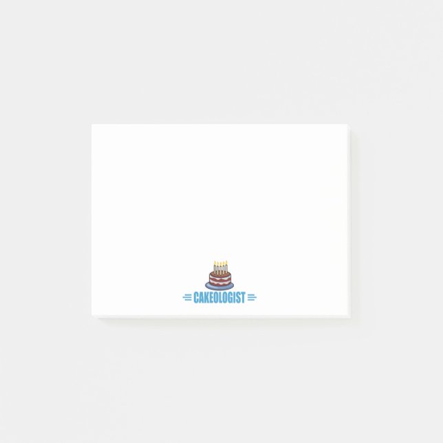 Funny I Love Cake Post-it Notes (Front)