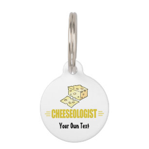 Funny I Love Cheese Pet Tag