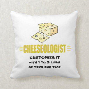 Funny I Love Cheese Throw Pillow