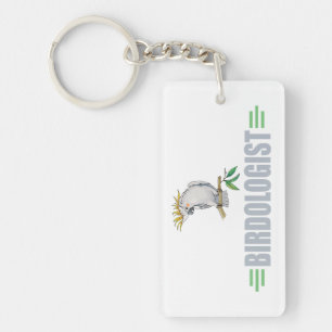 Funny I Love Cockatiels Keychain