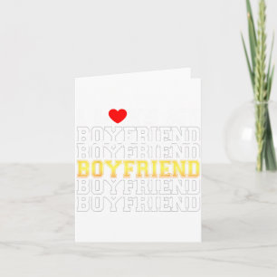 Funny I Love My Handsome Boyfriend Valentine  Card