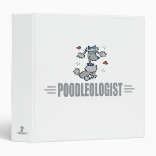 Funny I Love Poodles Binder
