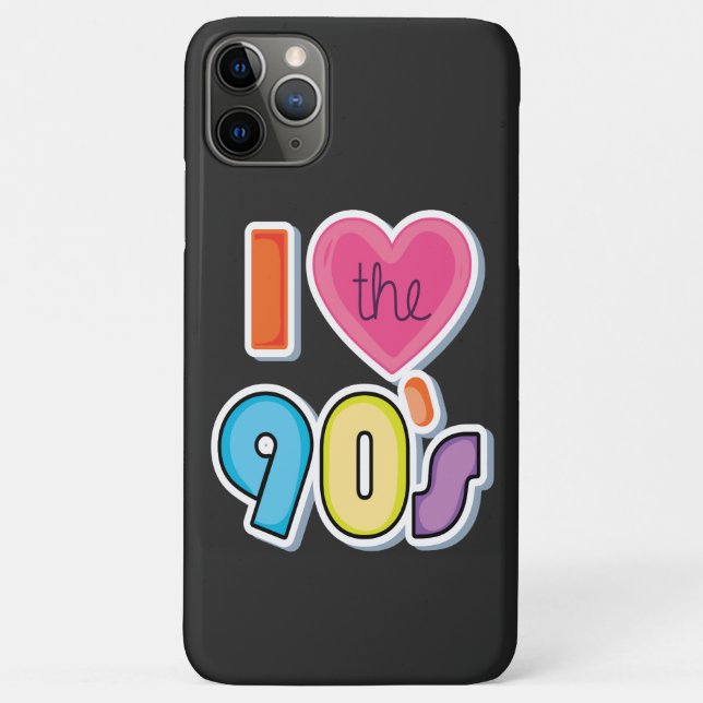 Funny I Love The 90's, 1990's Theme Party  Case-Mate iPhone Case (Back)