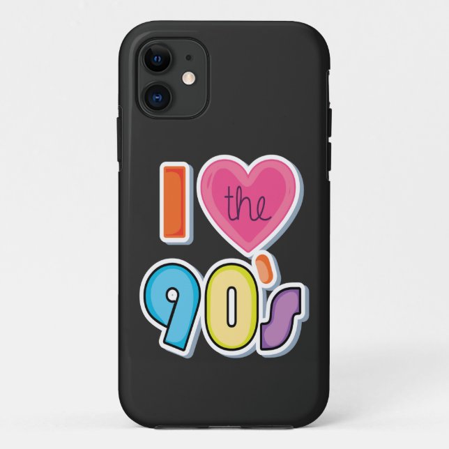 Funny I Love The 90's, 1990's Theme Party  Case-Mate iPhone Case (Back)