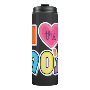 Funny I Love The 90's, 1990's Theme Party Thermal Tumbler