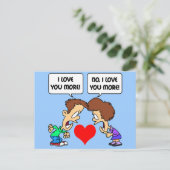 funny I love you Postcard (Standing Front)