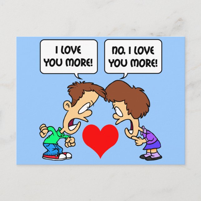 funny I love you Postcard (Front)