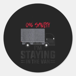 Funny I’m Staying In The Van Phasmophobia Gamer Me Classic Round Sticker