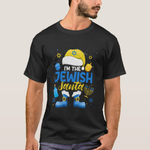 Funny I m The Jewish Santa Menorah Christmas Happy T-Shirt