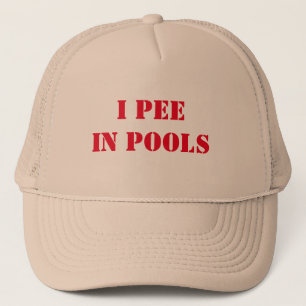 Funny I pee in pools party hat