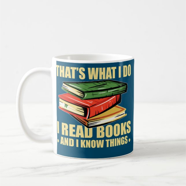 Funny I Read Books  Coffee Mug (Left)