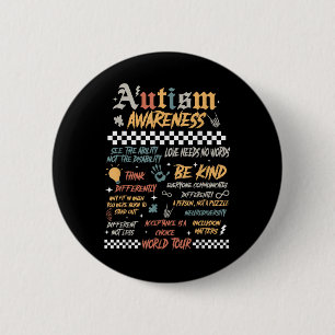 Funny I Rock The Spectrum Autism World Tour Autism 2 Inch Round Button