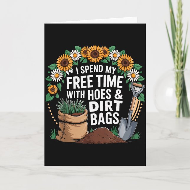 Funny I Spend My Free Time With Cute Ss Cute Sss A Card (Front)