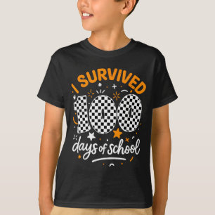 Funny I Survived 100 Days Of School Student Teache T-Shirt