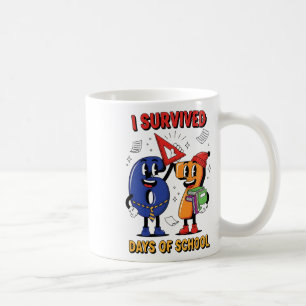 Funny I Survived 67 Days School Meme Kids Teacher  Coffee Mug