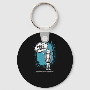 Funny I Wasn't Listening Tofu Scramble Design Vega Keychain
