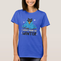 Funny I Wasn't Made For Winter Cute Cat Coffee Ani