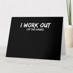 Funny I Workout Shirt For Gym Rats - Quarantine Card