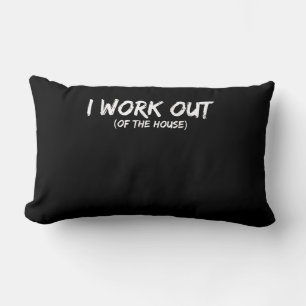 Funny I Workout Shirt For Gym Rats - Quarantine Lumbar Pillow