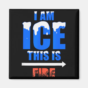 Funny Ice And Fire Costume Halloween Family Matchi Magnet