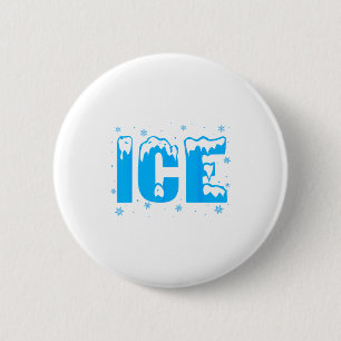 Funny Ice Costume Halloween 2024 Family Matching 2 Inch Round Button