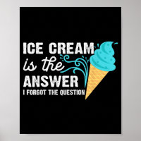 Funny Ice Cream Art For Men Women Kids Dessert Ice