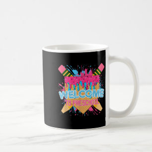 Funny Ice Cream Drip Welcome To Preschool Kid Back Coffee Mug