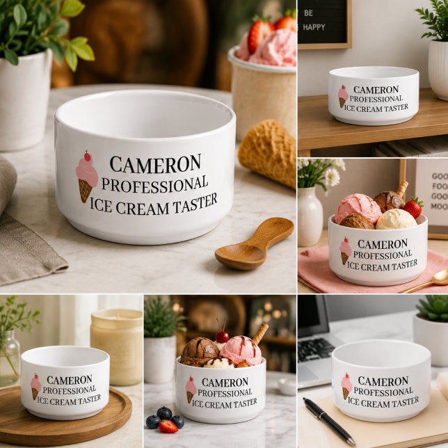 Funny Ice Cream Lovers Humour Design Personalized  (Creator Uploaded)