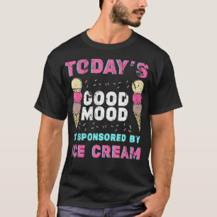Funny Ice Cream Mood Saying Summer Treats Vintage T-Shirt